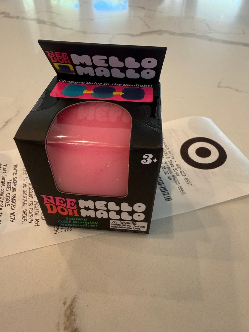 Mello Mallo Color-Changing Pink Squish Toy